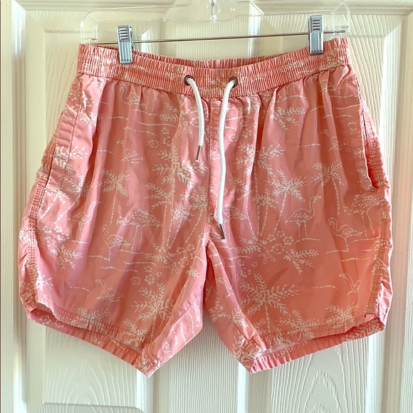 salmon swim trunks